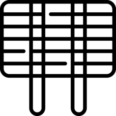 Grill Rack Svg Line Art, Free Vectors File